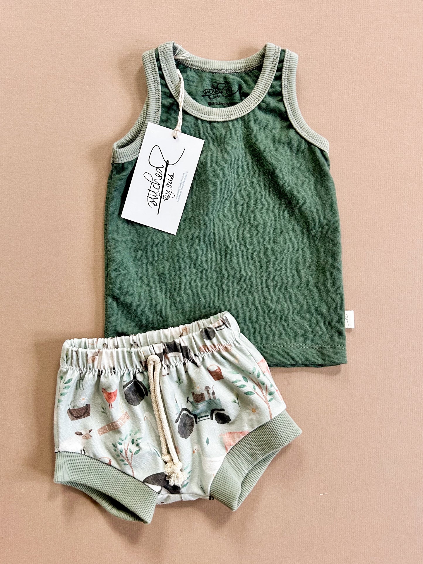 3-6M Tank & Shorties Set (farm)