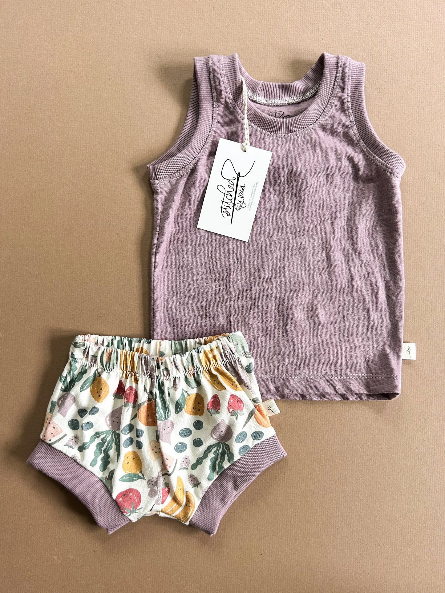 9-12M Tank & Shorties Set (fruit)