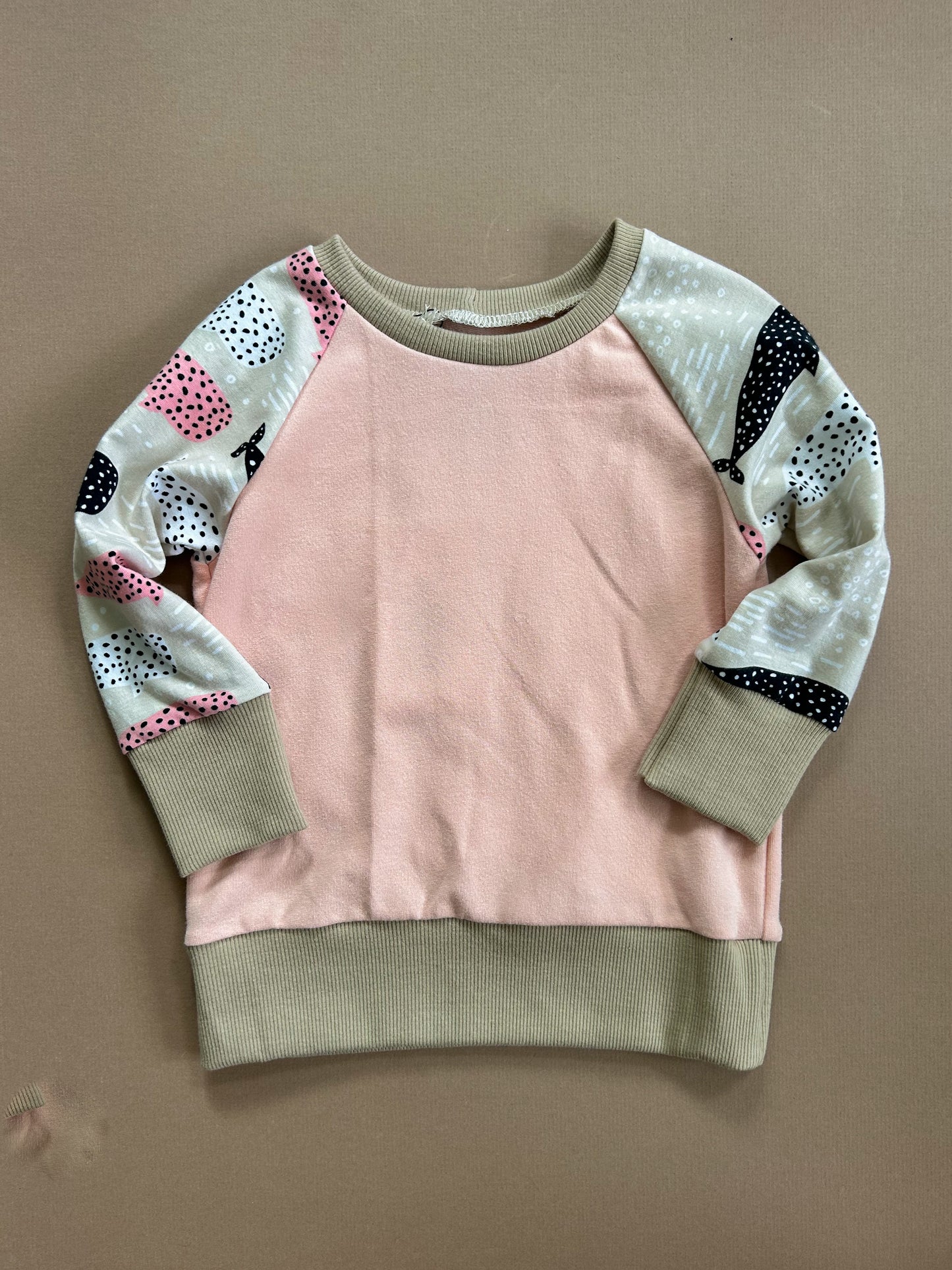 18-24M Raglan Sweater (whales)