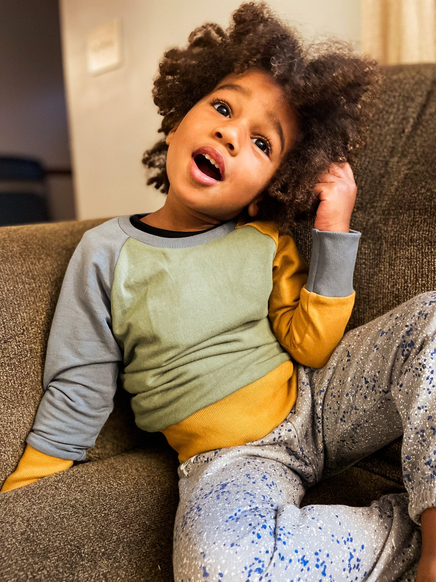 Mystery colorblock sweater