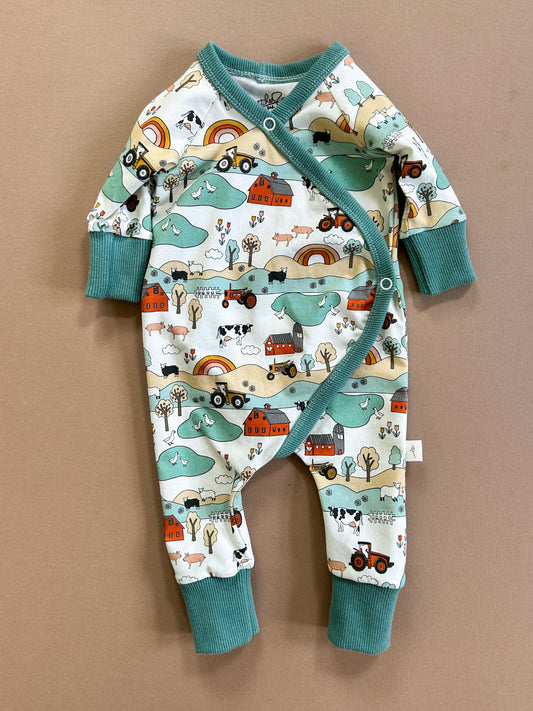0-3M Baby East Romper (farm)