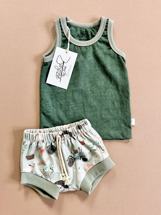 3-6M Tank & Shorties Set (farm)