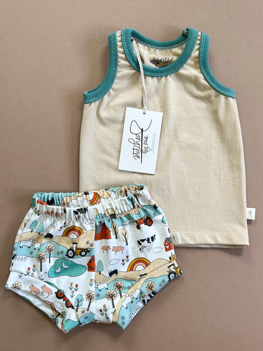 6-9M Tank & Shorties Set (farm)