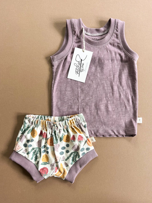9-12M Tank & Shorties Set (fruit)