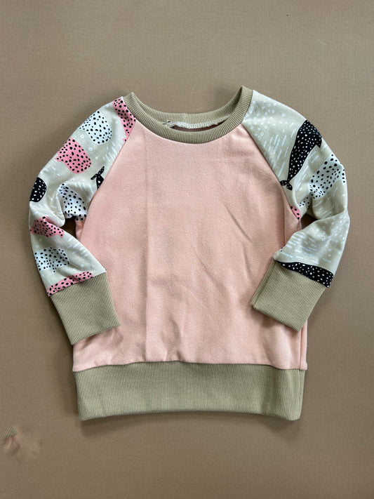 18-24M Raglan Sweater (whales)