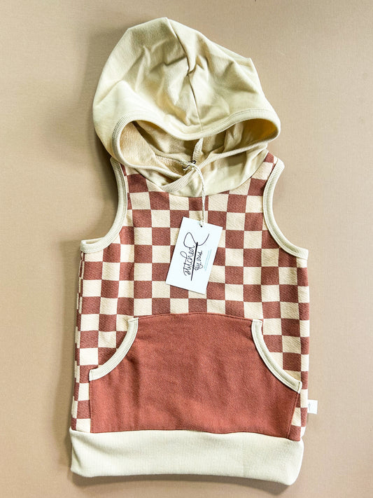 3T Tank Hoodie (pistachio or brick)