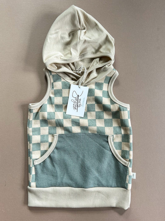 3T Tank Hoodie (pistachio or brick)